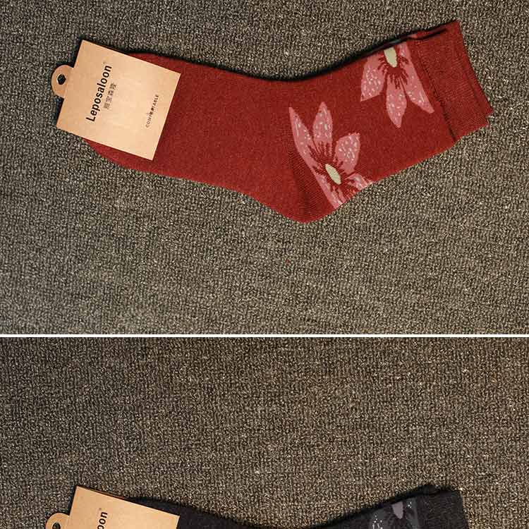 Lepo Saloon丽宝森隆羊毛加厚女袜（4双装）LB-0003