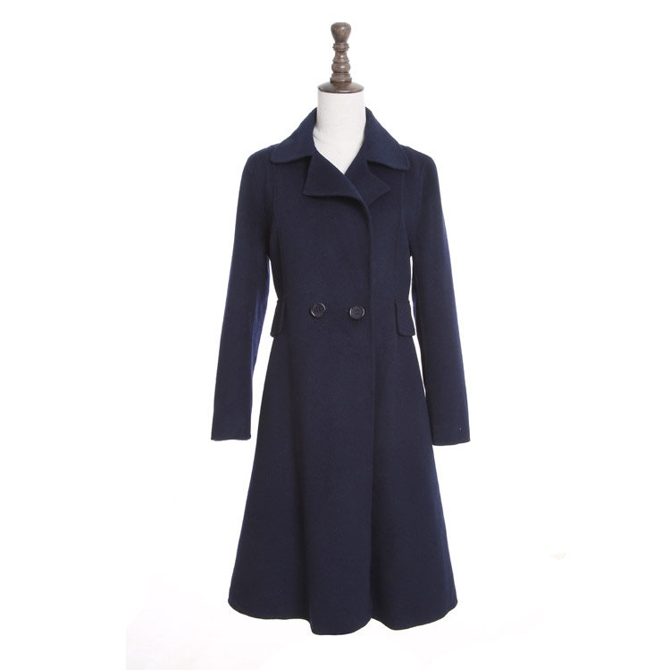 慧之芳ulzlfan双面羊毛中长大衣hh5019