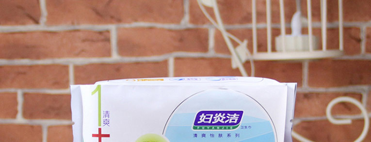 妇炎洁清爽怡肤丝薄夜用棉柔8p